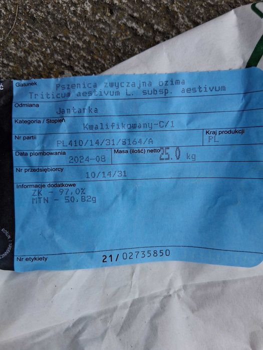 Sprzedam pszenicę