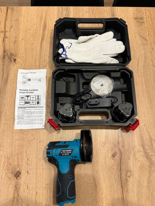 Mini szlifierka kątowa Angle Grinder 76mm 2xAkumulator komplet