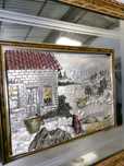Quadro prata com relevo Arg 925