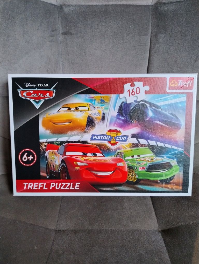 Puzzle Trefl Auta Cars 6+ 160 elementów stan idealny.