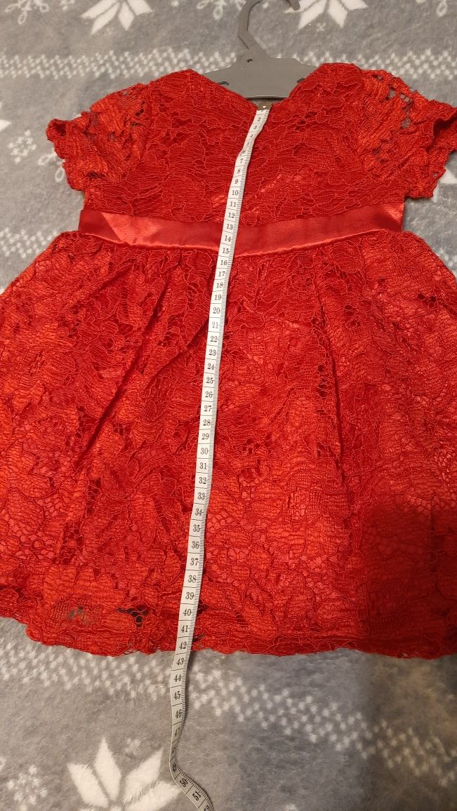 Sukienka dla dziewczynki rozmiar 80 czerwony