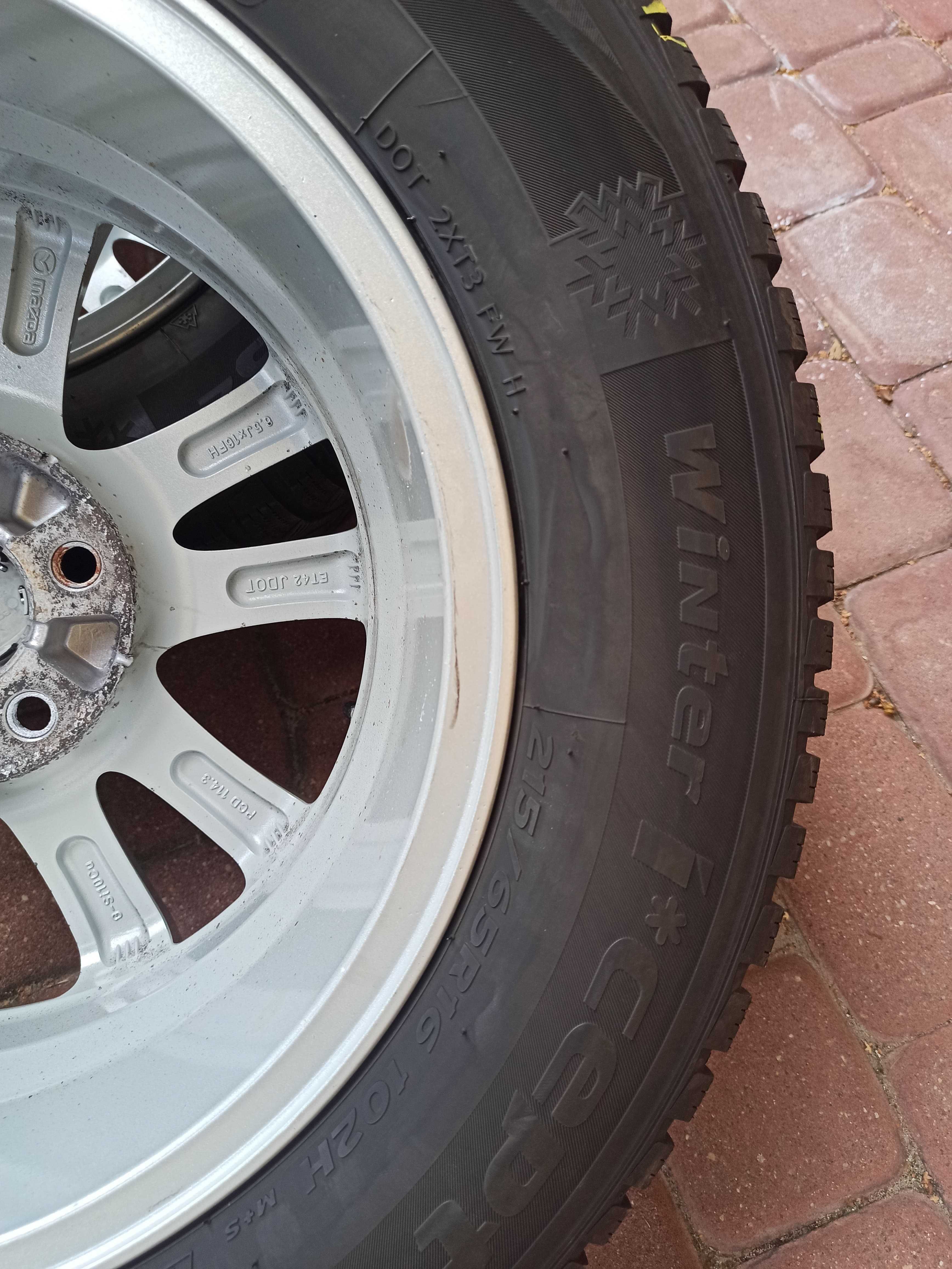 Koła oryginalne Mazda - alufelgi 16 z oponami zimowymi Hankook
