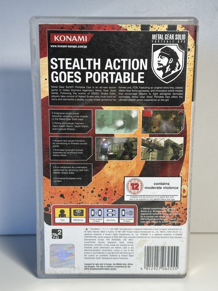 ENG Metal Gear Solid Portable Ops PSP