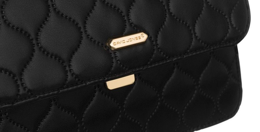 elegancka, pikowana listonoszka crossbody - david jones