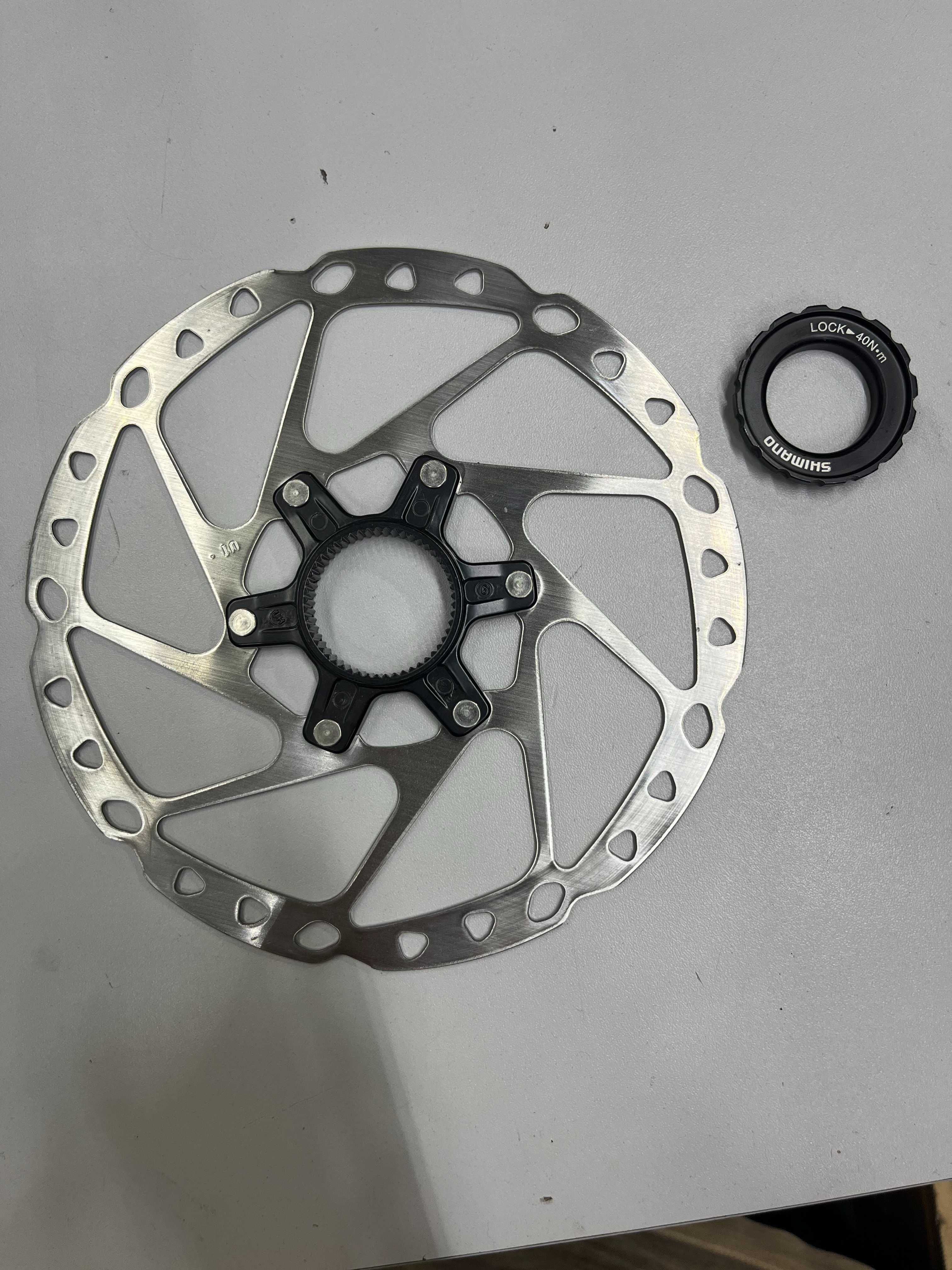Tarcza hamulcowa Shimano RT-64 CENTERLOCK 180mm ZDJĘTA Z NOWEGO ROWERU