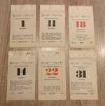 Oryginalna kartka z kalendarza 1986 r. Prezent Rocznica Pamiątka
