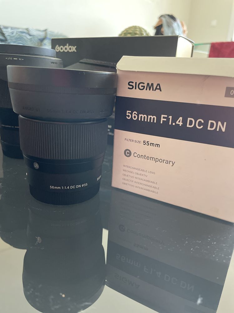 Sigma 16mm e 56mm lente cameras