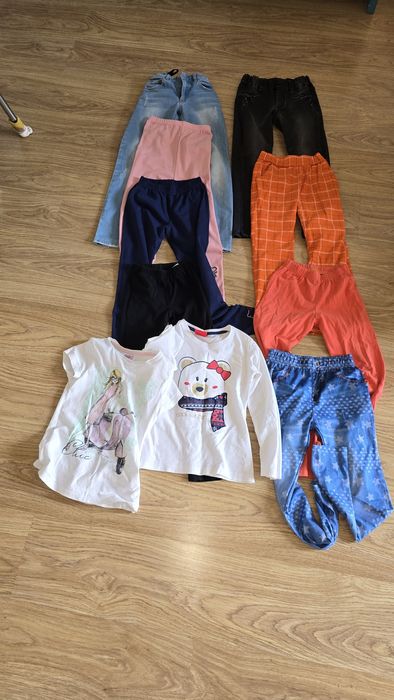 Spodnie jeans, getry 128