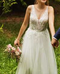 Sprzedam suknie ślubną z salonu Kwiat Lotosu w Katowicach
