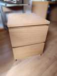 Cómoda de cabeceira 2 gavetas IKEA MALM