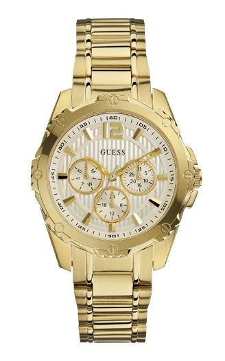 Спортивные женские часы Guess с gold покрытием