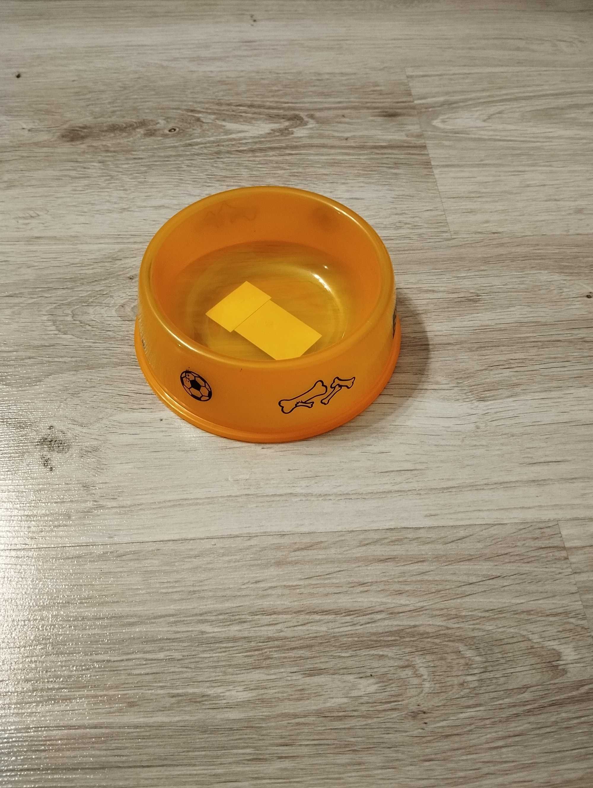 Miska dla psa kota przezroczysta plastikowa l 300ml