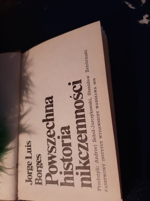 Powszechna historia nikczemność. J.L.Borges