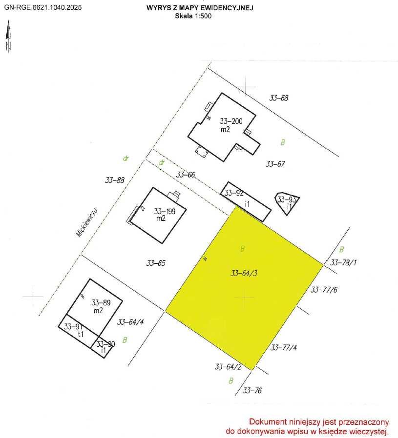 Siedlce - Nowe Siedlce - niezabudowana działka 753m2