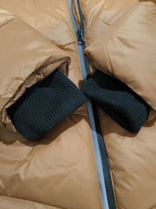 Zimowa kurtka chłopięca 134 cool club smyk pikowana karmelowa  nowa