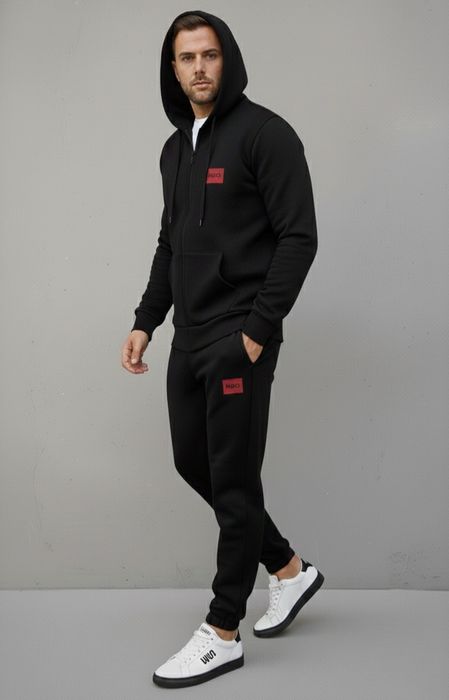 Чоловічий костюм HUGO, зимовий на флісі • ПОДАРУНОК! • розміри S - XXL