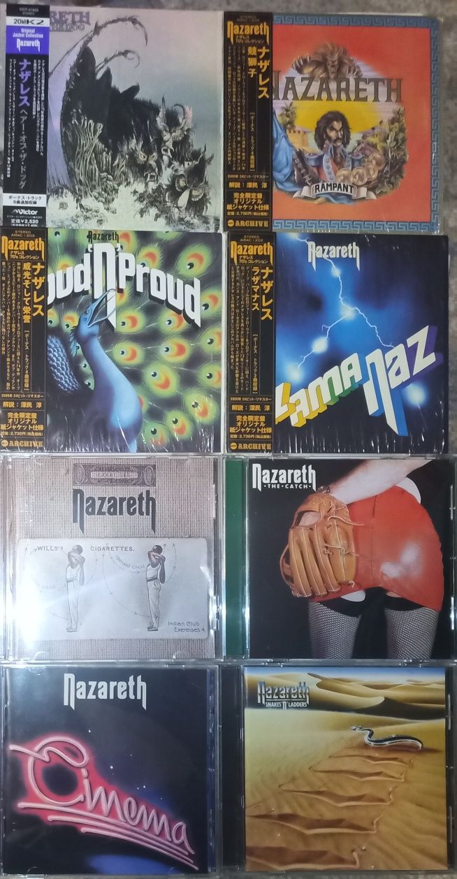 Nazareth.Whitesnake.10CC. ELOY. Dan McCafferty. CD Japan. Фірмові СD.