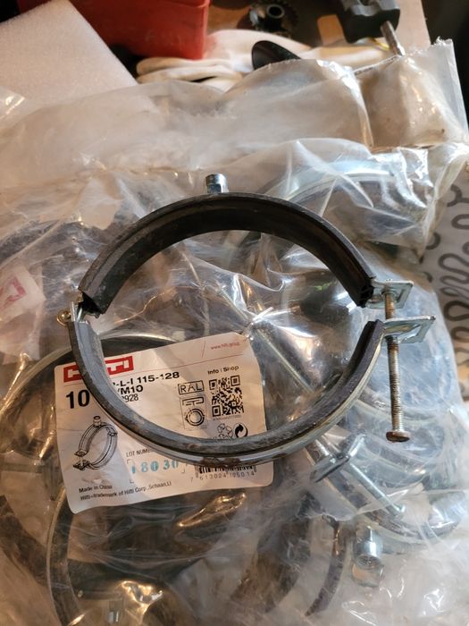 MP-L-I Obejma do rur, z szybkim mechanizmem zamykającym. M8/M10