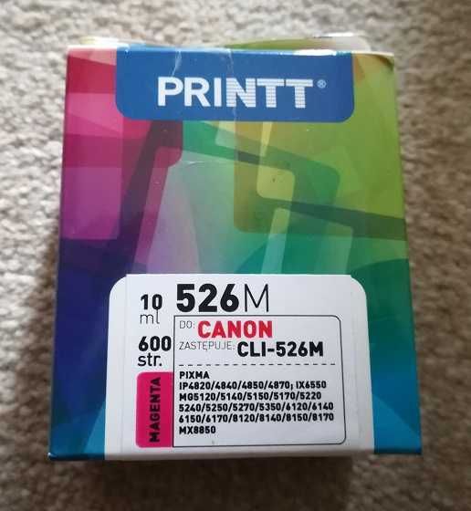 Tusz do drukarek Canon CLI-526M (Magenta) 10 ml firmy Printt, okazja!