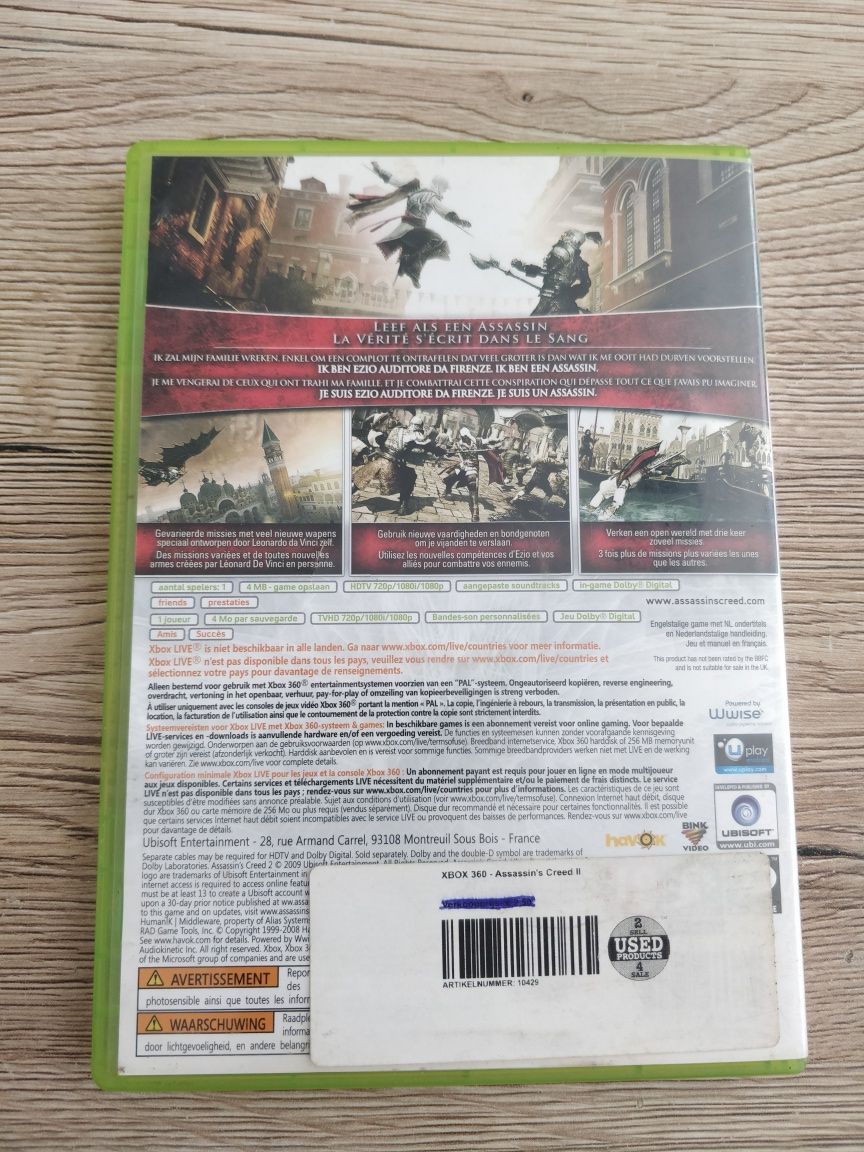 Gra Xbox 360 / Assassin's Creed II ( język ANG )