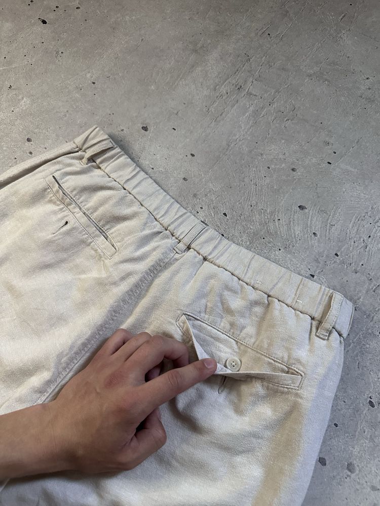 Uniqlo japan old money linen shorts original чоловічі шорти льон