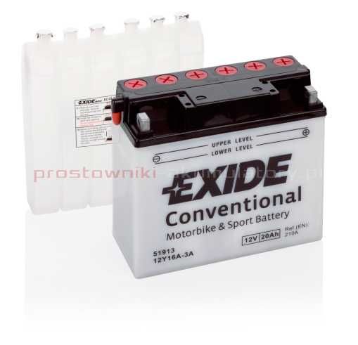 Akumulator EXIDE 12Y16A-3A 20Ah 210A Wyszogrodzka 26