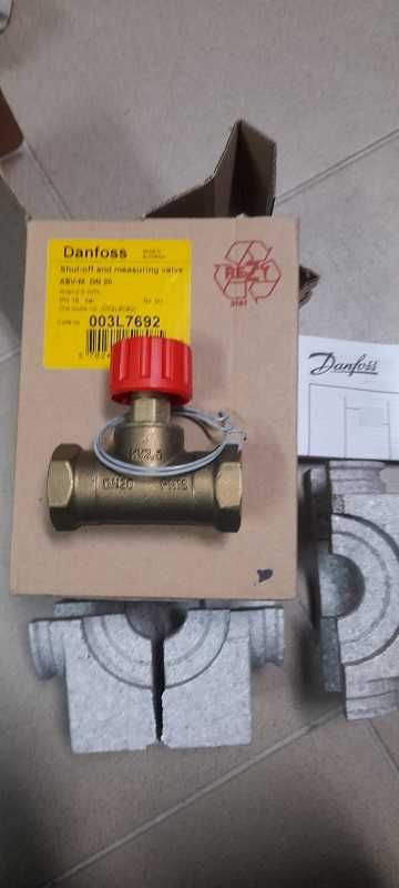 Zawór odcinający ASV-M, DN20 Danfoss nr katalogowy 003L7692