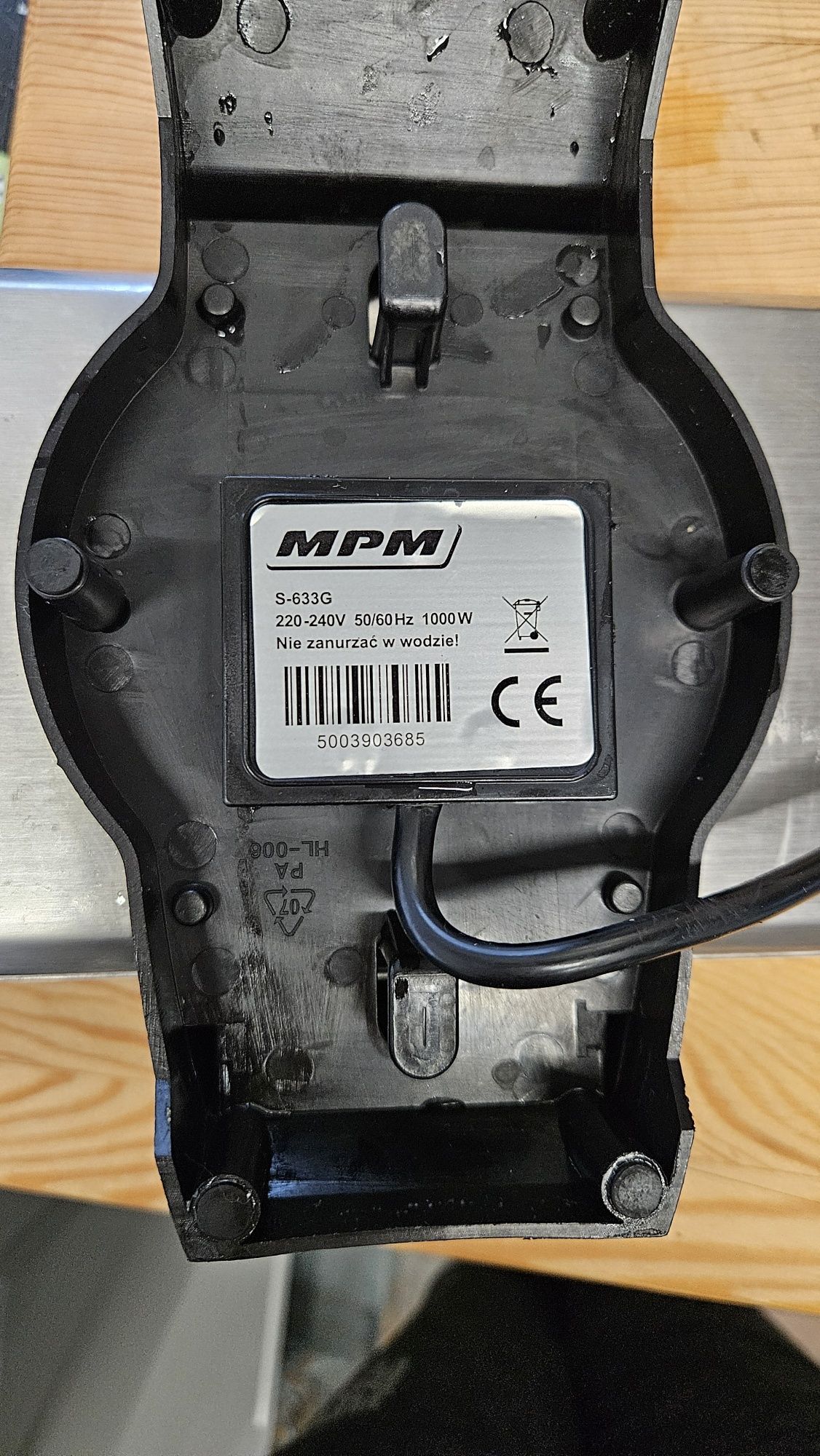 Gofrownica MPM 1000W uszkodzona