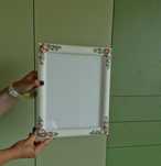 lustro w ramie decoupage  28 x 34