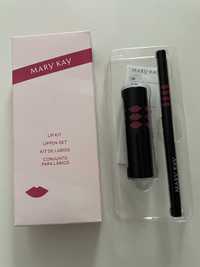 Zestaw szminka plus konturówka do ust Pink Mary kay