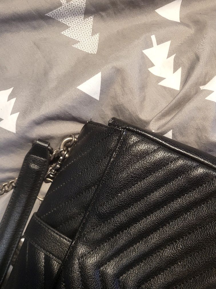 Torebka na ramie, czarna ,,ysl"