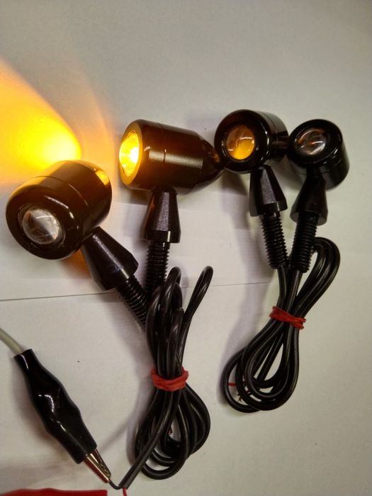 Поворотники  пулі метал на мотоцикл світлодіодні