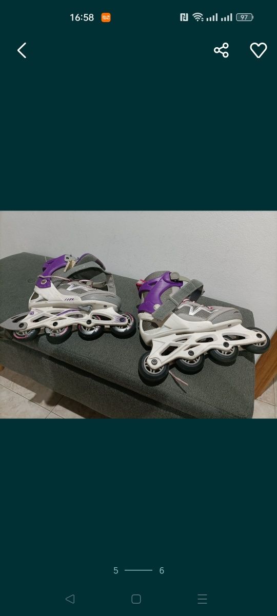Vendo patins em linha em bom estado