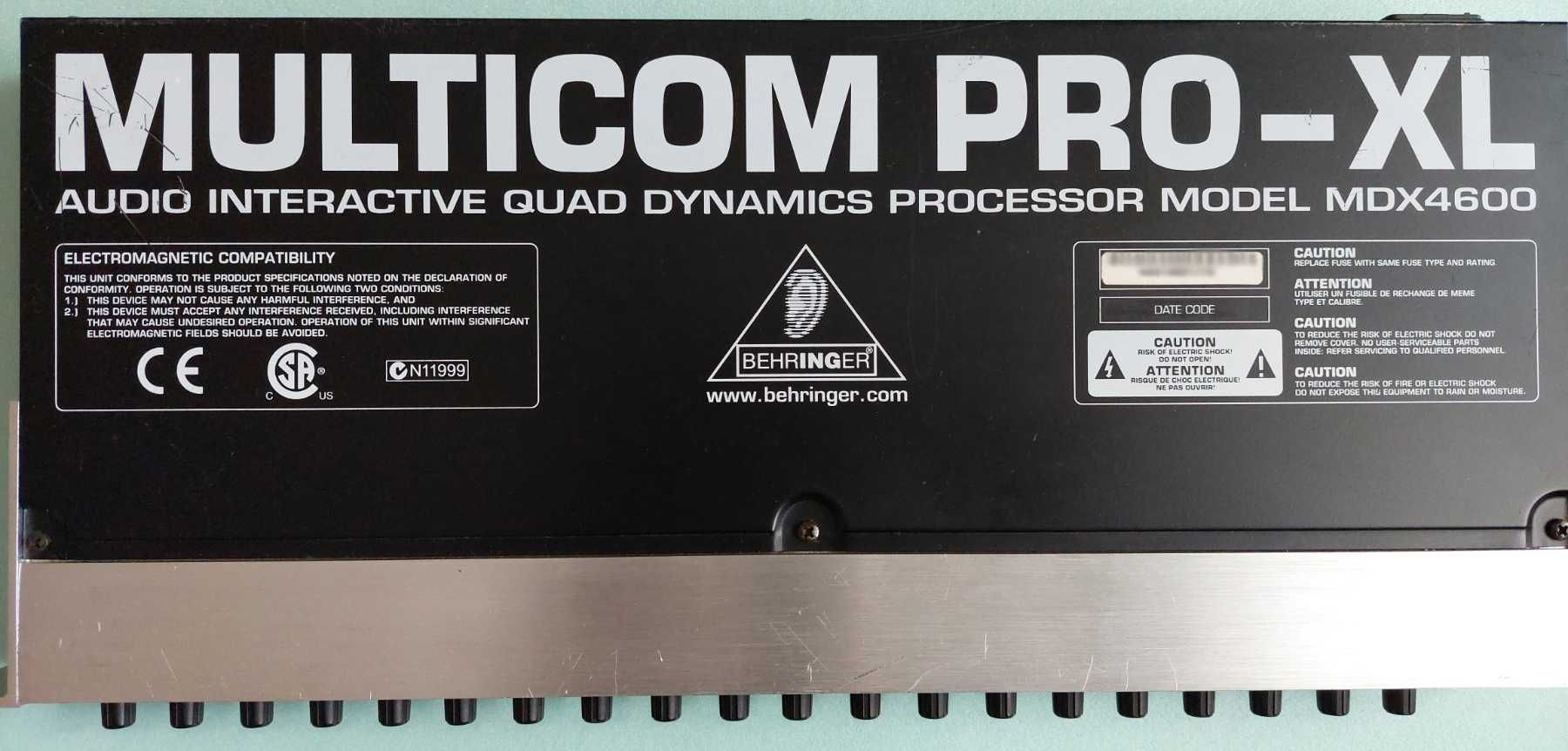 Компресор-лімітер Behringer MDX4600 Multicom Pro-XL