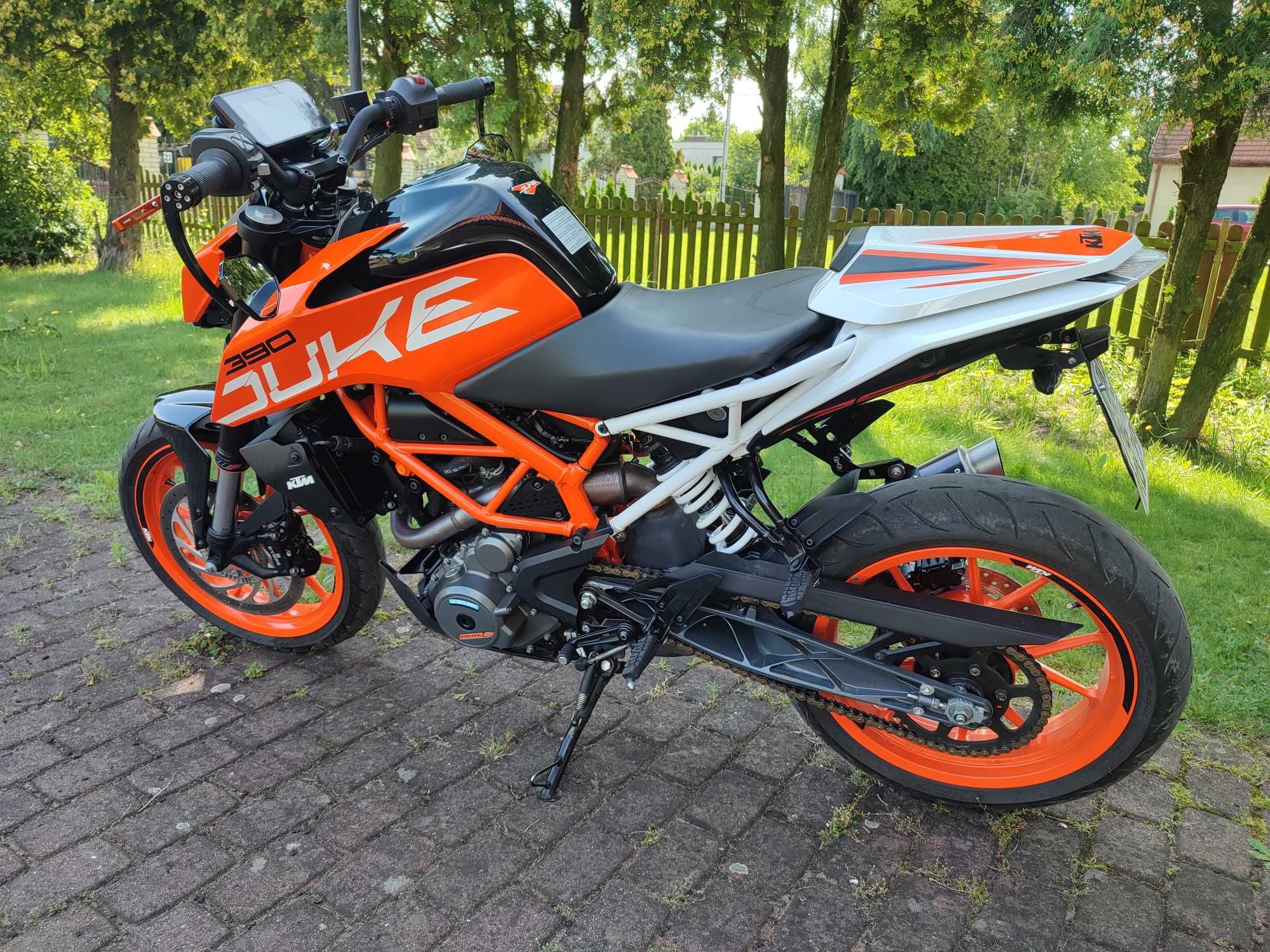 KTM DUKE 390, 2019 rok, Perfekcyjny stan, Dużo dodatków
