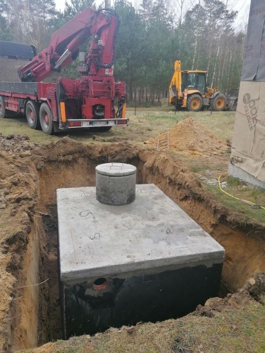 szambo betonowe zbiornik na ścieki, producent wykop, montaż, poj.4-12m