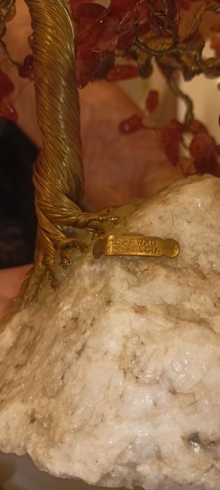 Drzewko szczęścia z bursztynów