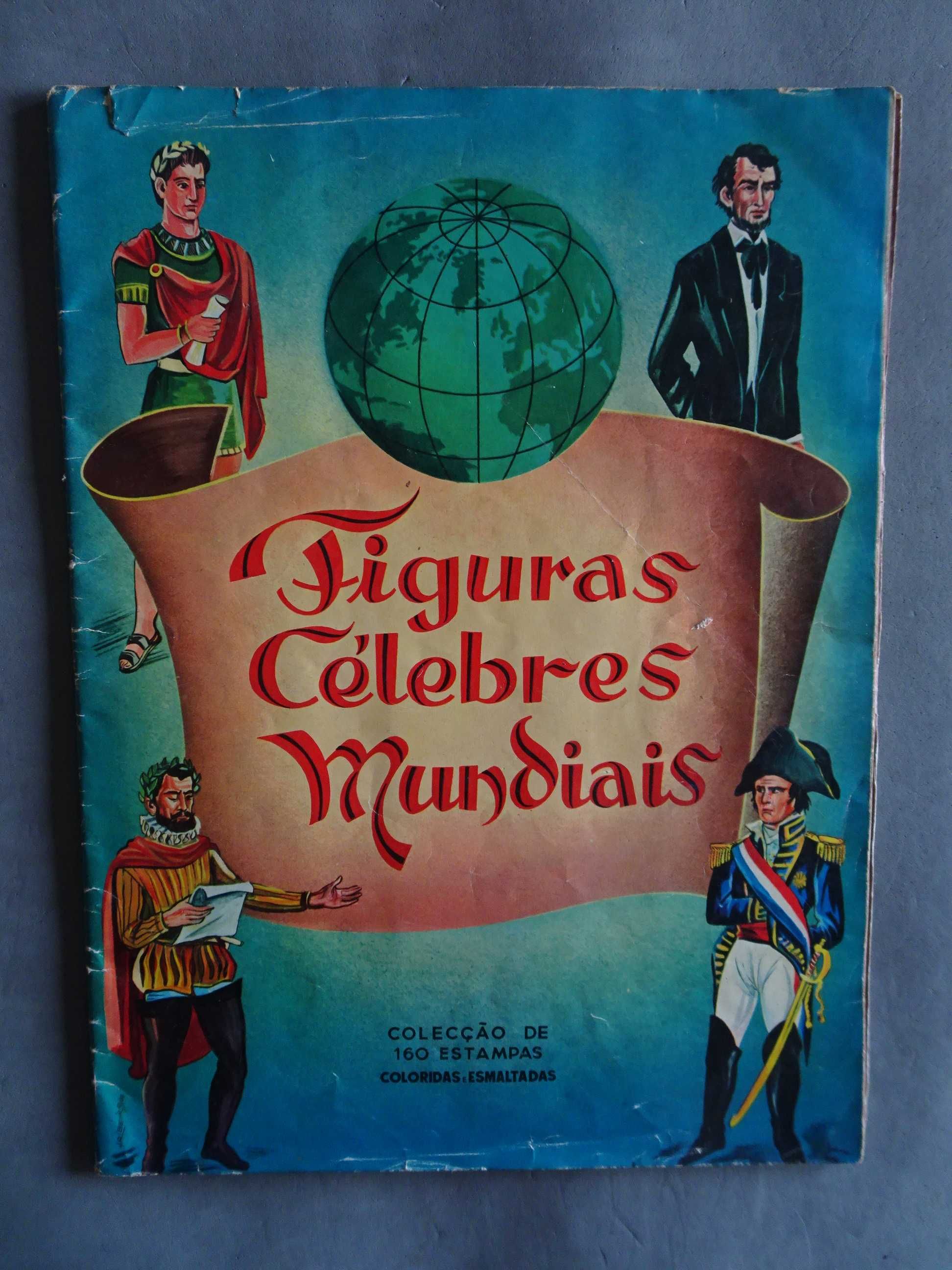 Caderneta de cromos Figuras Célebres Mundiais (faltam 69 cromos)