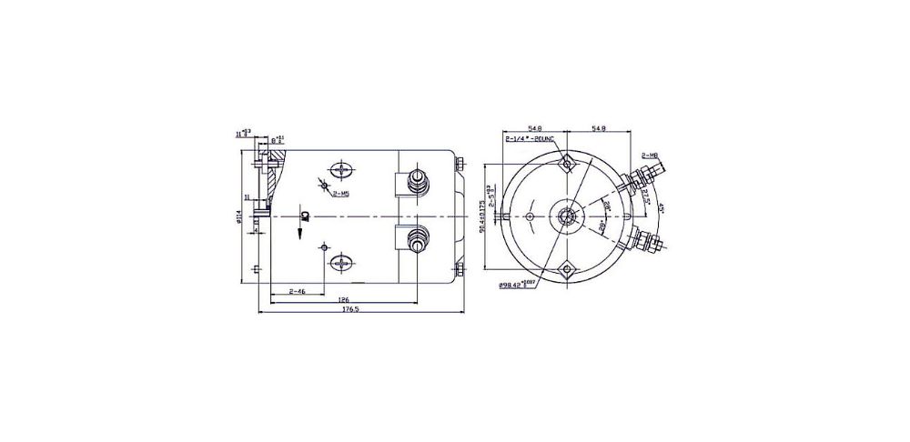 Silnik elektryczny agregat hydrauliczny 24V 2,5 kW [2630]