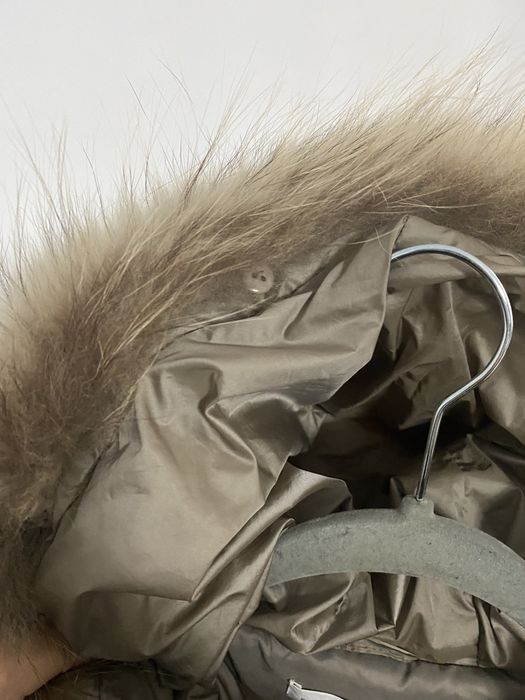 Kurtka puchowa Taranko futro naturalne rozm XS