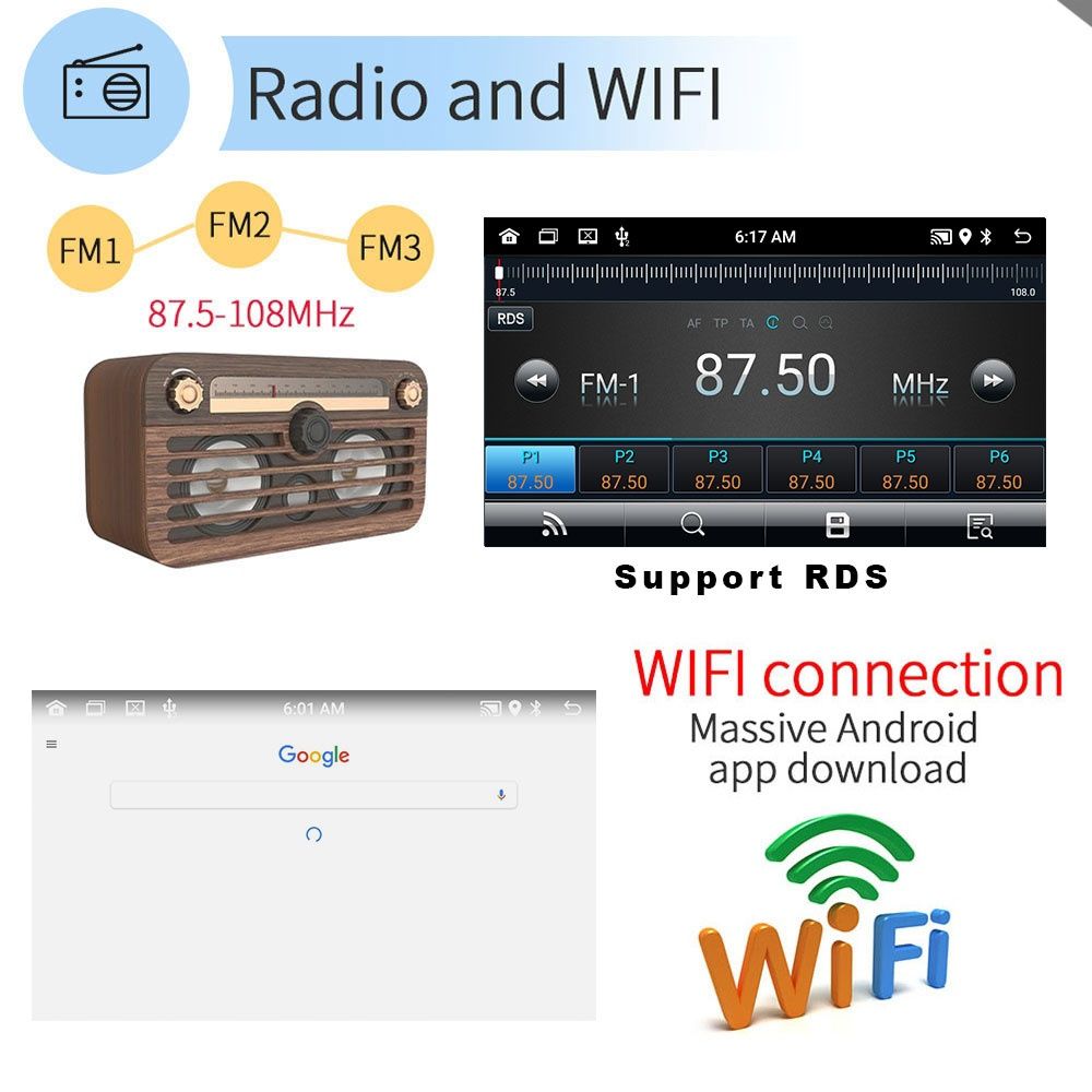 Radio 2din android 11 de 10 polegadas 2/32GB GPS WiFi Mirrorlink NOVO
