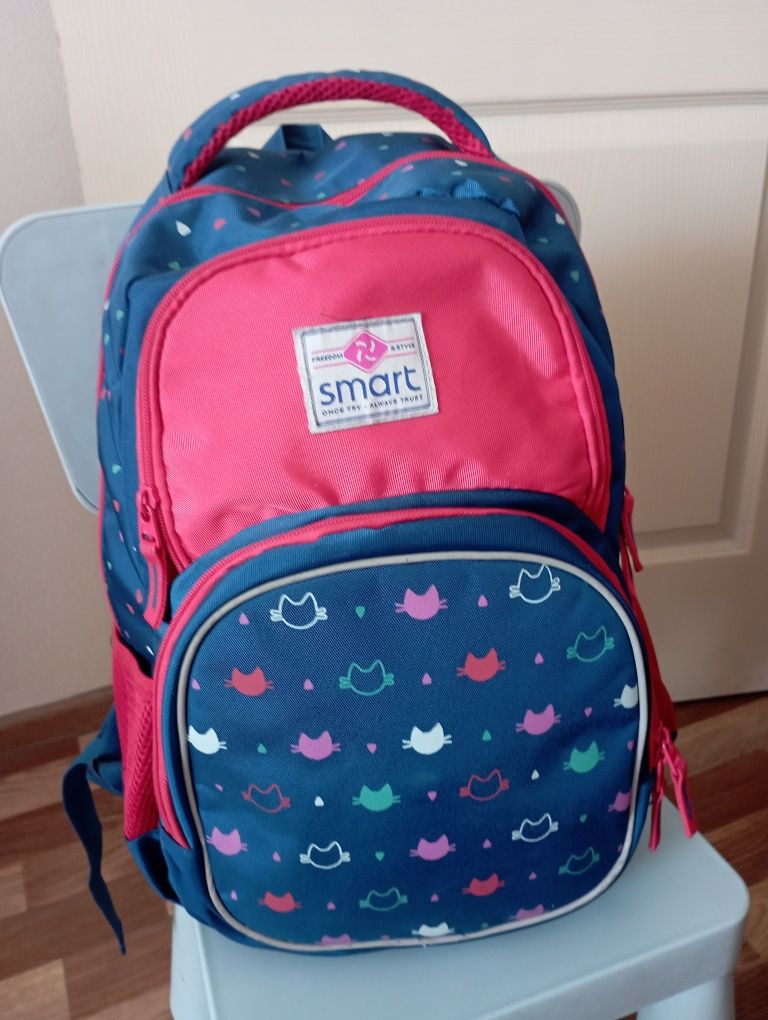 Рюкзак шкільний для дівчинки. Smart. Hello kitty