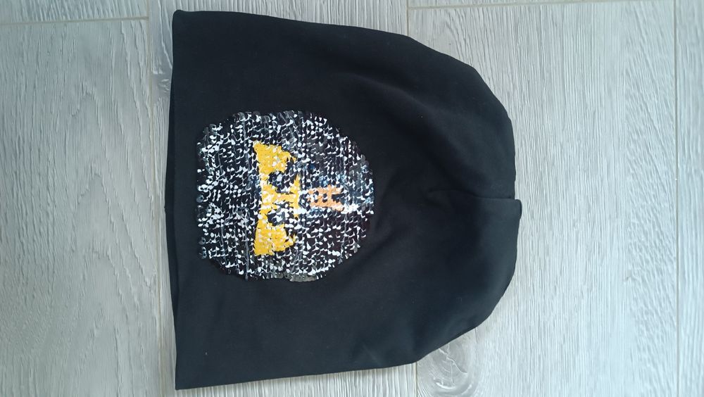 H&M Lego Ninjago Czapka bawełniana chłopięca 104 cekiny czarna