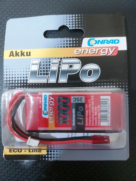 Акамулятор LiPo 2s 1000 mah