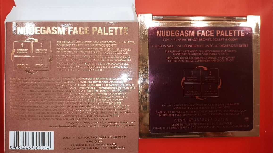 Charlotte Tilbury Nudegasm Face Palette paleta