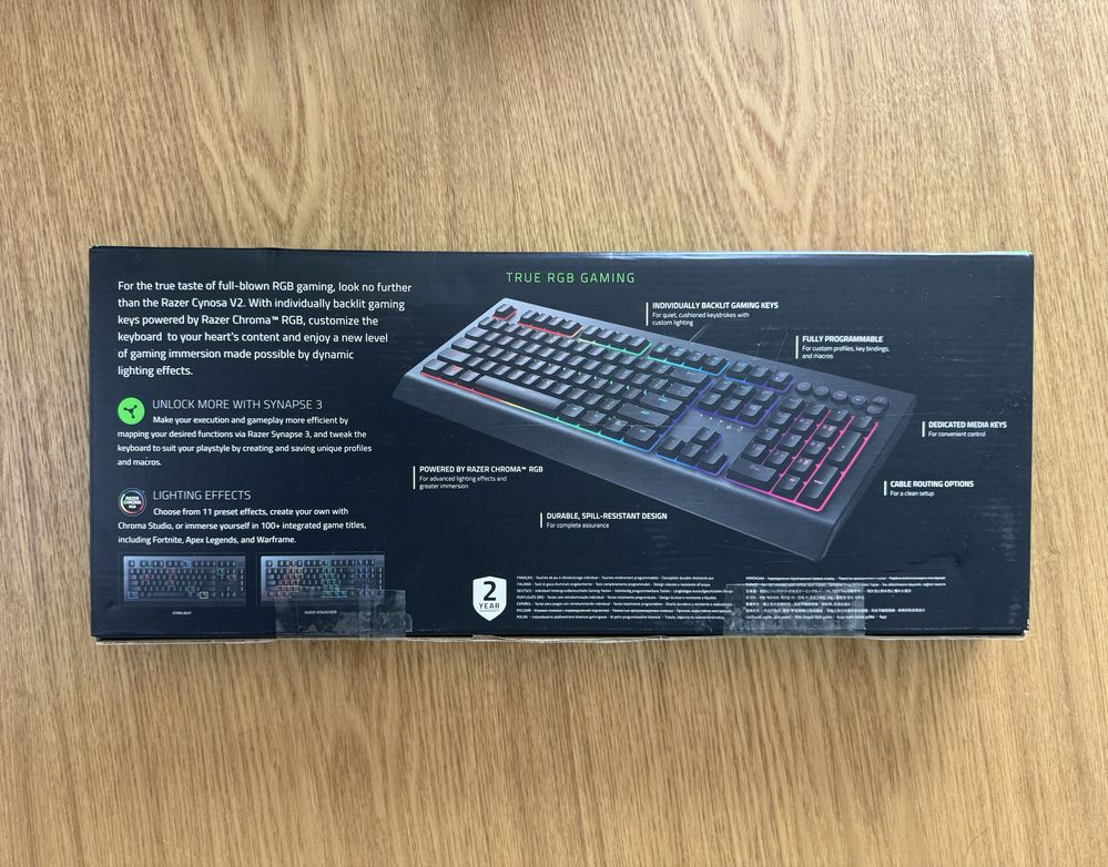Teclado Razer Cynosa v2 (USADO)