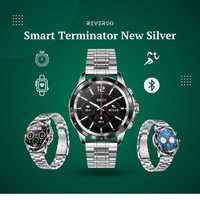 Популярные смарт часы Smart Terminator New Silver