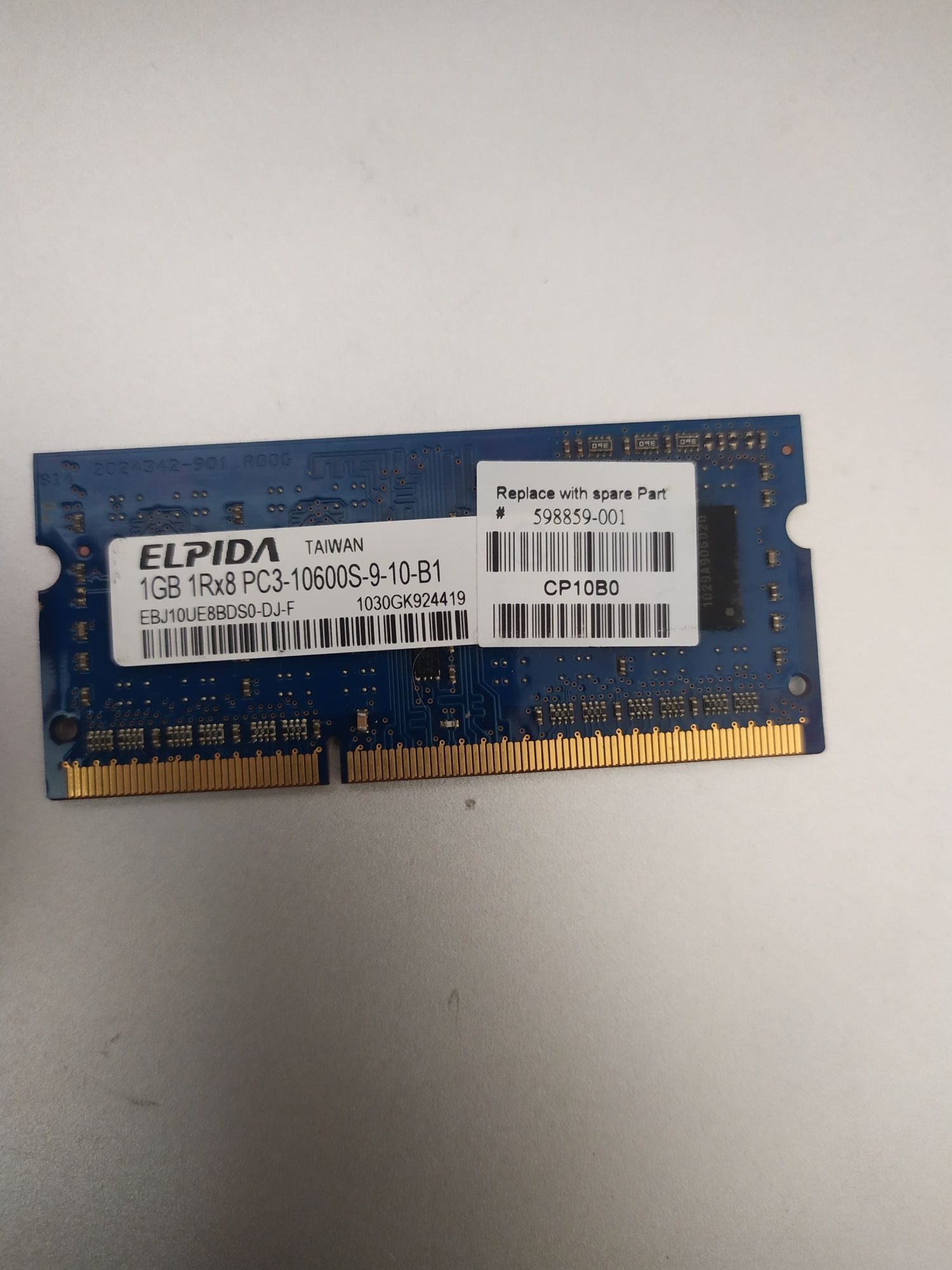 Оперативная память ноутбук DDR3 1GB