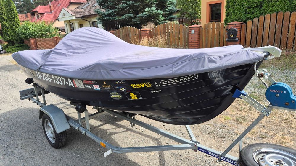 Łódź wędkarska POLPORT 450 z przyczepą Niewiadów