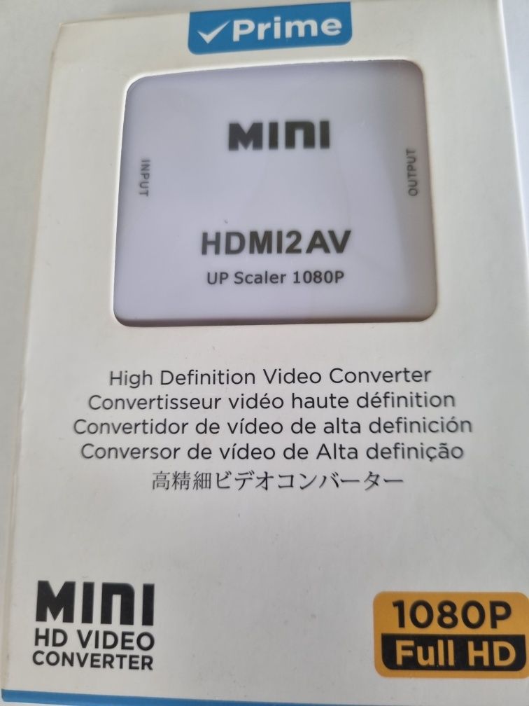 Adapter konwerter av- 3x RCa (Cinch) do HDMI